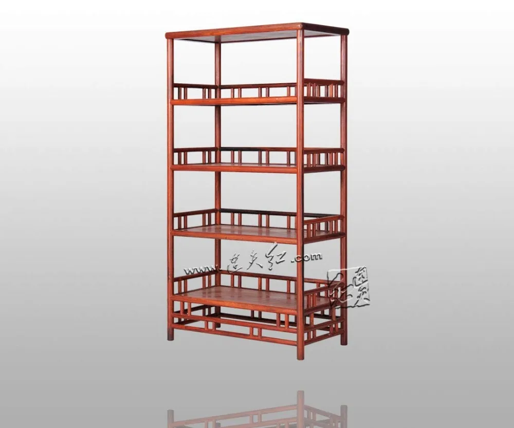 Storage Wood Bookcase Chinese classic Retro Book Stand Rack Rosewood Redwood Bookshelf Home Furniture Office Cupboard Locker set