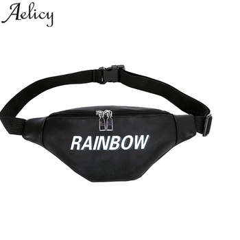 

Aelicy Letter Print Waist Bag Women Outdoor Chest Bag Women Personalized Fashion Women Sport Pockets Waist Bag Running