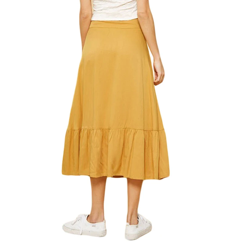 LORDXX-High-Waisted-Skirts-Womens-Lace-up-Black-Casual-Summer Ruffle-Hem-A-line-Midi-Long-Skirt-for-women-2