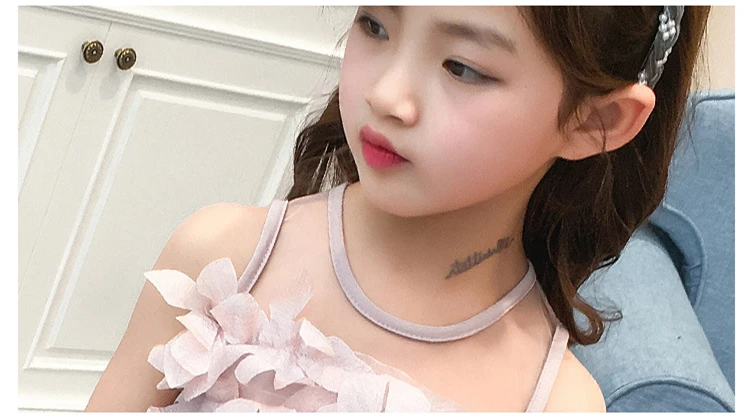 2018 Fashion Flower Girls Dress Summer Kids Clothes Sleeveless Cute Princess Party Children Dresses For Girls Costumes 14 Years (16)