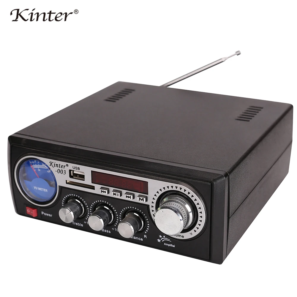 Kinter-003 мини-усилитель аудио с Bluetooth SD USB ввод и fm-радио воспроизведение стерео звук питание AC220V DC12V в домашних условиях