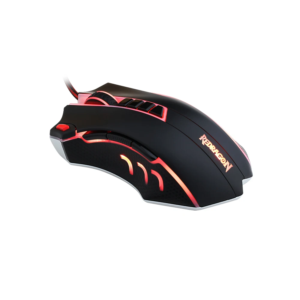 Redragon M802 TITANOBO 24000 dpi программируемые кнопки лазерная игровая мышь Эргономичный дизайн для геймеров компьютер настольный ПК