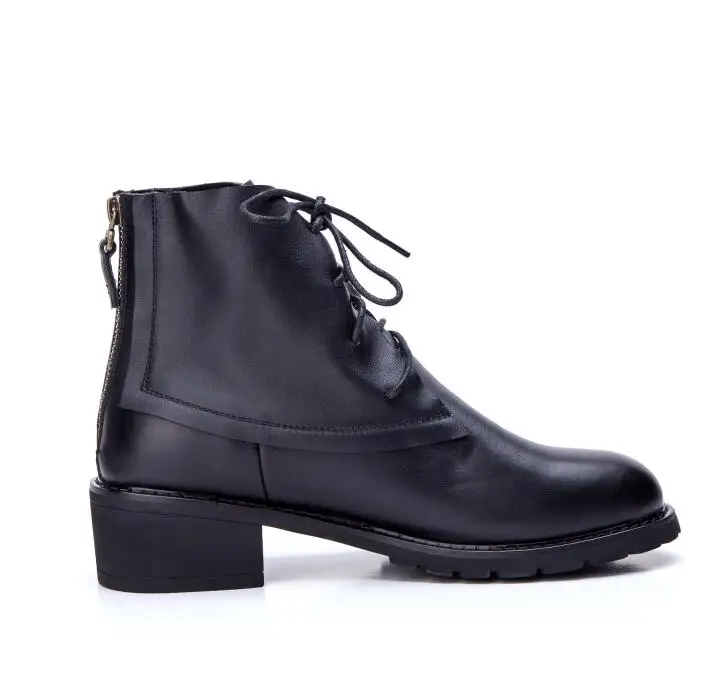 Free shipping,2016 new Autumn and winter Rome vintage genuine leather short boots famale thick bottom fashion boots with zipple Free shipping,2016 new Autumn and winter Rome vintage genuine leather short boots famale thick bottom fashion boots with zipple