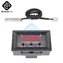 

DM Mini W1209 Red LED Digital Thermostat Temperature Control Thermometer Controller Switch Module DC 12V Waterproof NTC Sensor