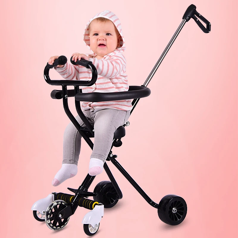 Для детей 2-5 лет, детская коляска, скользящая, артефакт, пять циклов, детский трехколесный велосипед, легкий, складной