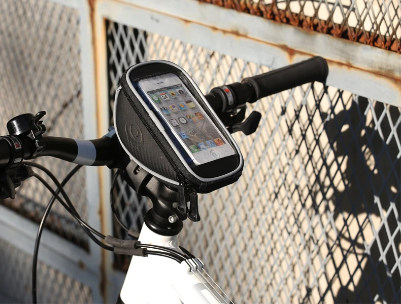 Best ROSWHEEL Bike handlebar phone bag Bicycle Cycling Frame Bag Panniers Waterproof Handlebar Touchscreen Phone Case Pouch 11810 7 Best ROSWHEEL Bike handlebar phone bag Bicycle Cycling Frame Bag Panniers Waterproof Handlebar Touchscreen Phone Case Pouch 11810 7