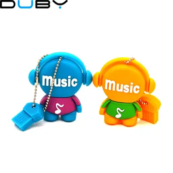 

pen drive cartoon music man 2gb/4gb/8gb/16gb/32gb/64gb bulk Musician usb flash drive flash memory stick pendrive gift