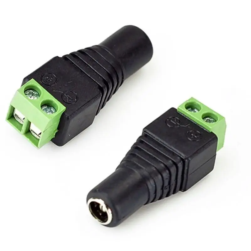 5 шт. разъём питания постоянного тока 2 1x5 мм для светодиодной ленты|connector cctv|connector