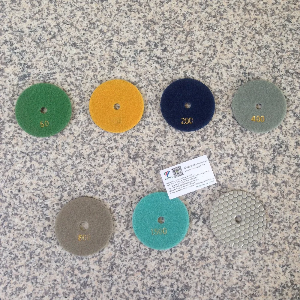 Dry Diamond Polishing Pads 4 inch Hot Sale Rigid Diamond Abrasive Grain