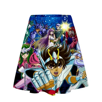 

Saint Seiya 3D Skirt Harajuku Summer Cartoon High Waist Skirt Kawaii 2019 Exclusive Popular Womens 3D Short Skirt XS-2XL