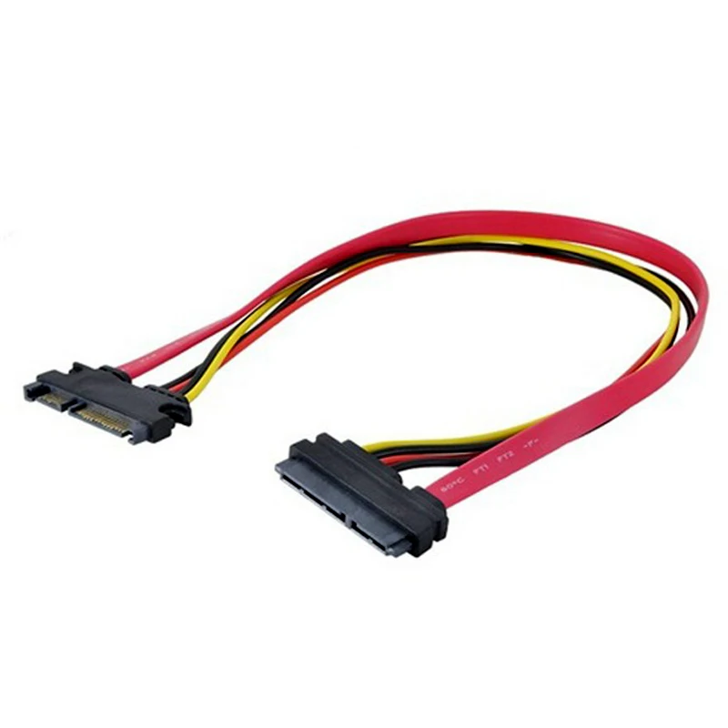 1 шт. штекер гнездо 7 + 15 Pin Расширение SATA шнур 7P передача данных P Источник питания