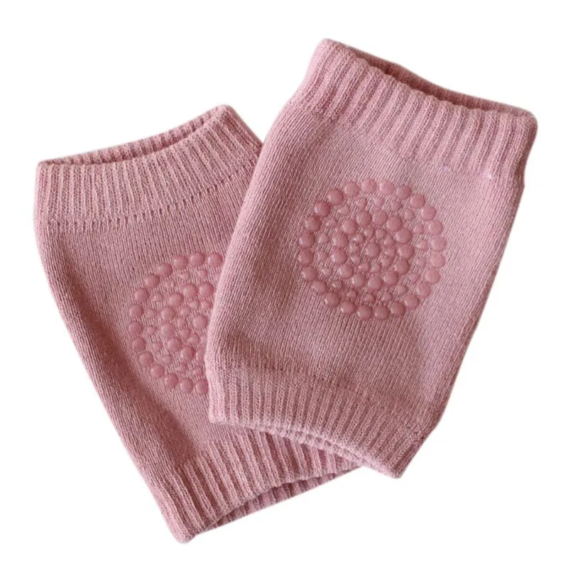 Корейские носки для младенцев, Детские наколенники, леггинсы, пластиковая подошва, утепленные нескользящие носки - Цвет: Pink