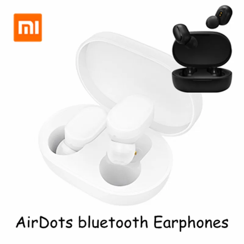 Xiaomi Redmi AirDots TWS беспроводной Bluetooth 5,0 наушники DSP с микрофоном Handsfree Charge Box Беспроводная гарнитура управление Ai