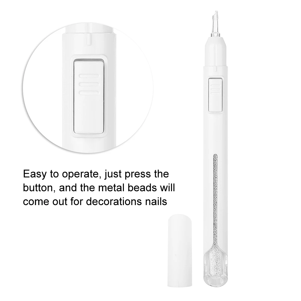 TIMISHION Стальные Бусины, ручка для раскрашивания ногтей, инструмент для дизайна ногтей, маленькие шариковые икры, аксессуары для маникюра, ручка для рисования слитков