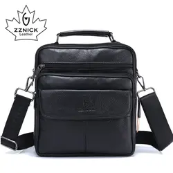 ZZNICK 2018 модная мужская сумка-мессенджер мужская кожаная сумка через плечо дизайнер известный бренд деловой портфель сумка через плечо для