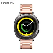 HIPERDEAL, ремешок из нержавеющей стали для samsung gear Sport S4, металлический ремешок, аксессуары для умных часов, 185 мм, розовое золото, высокое качество, ST20
