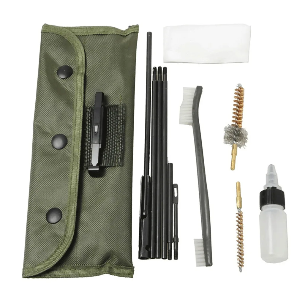 

10PCS AR15 M16 M4 Gun Cleaning Kit Airsoft Shotgun Pistol Cleanner for 5.56mm .223 22LR .22 Cal Tactical Rifle Gun Brushes Set