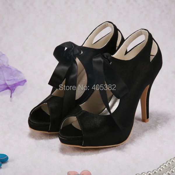 navy lace wedding shoes