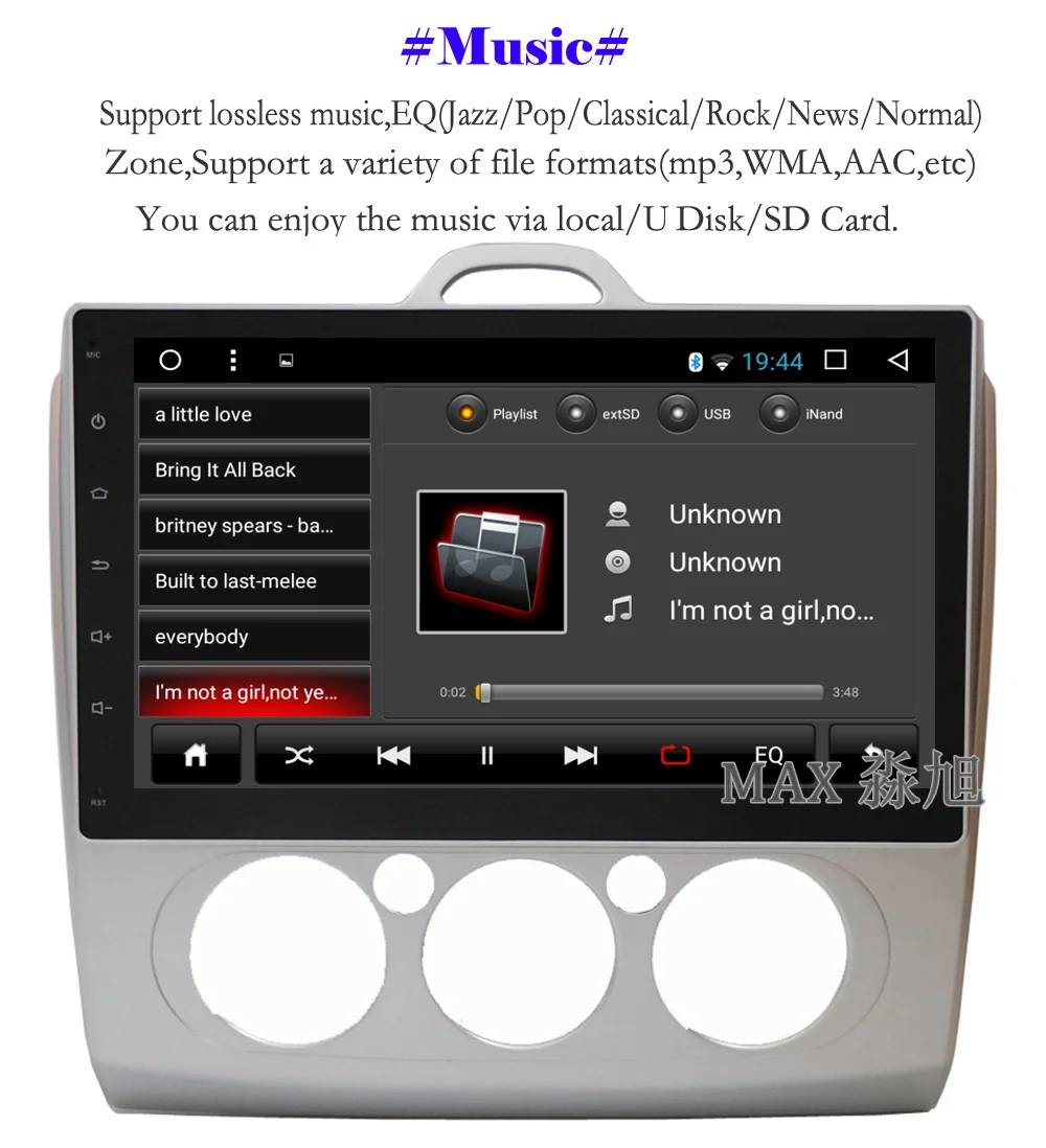 Excellent MAX GPS Navigation System Android 8.1 Car DVD Player For Ford Focus 2 3 2004-2011 Car Radio RDS 4G WiFi Bluetooth Call/Music Map 5