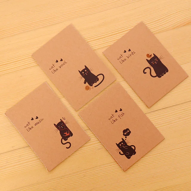 Elegant and Affordable: Introducing the 2pcs/lot Mini Small Vintage Kraft Paper Bird Animal Bear Cat Owl Fox Notebooks