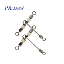 PALAEMON 20 шт./лот рыболовный шарнир с светящимися бусинами Т-Тип 3 способ поворотный MS+ YG рыболовные аксессуары