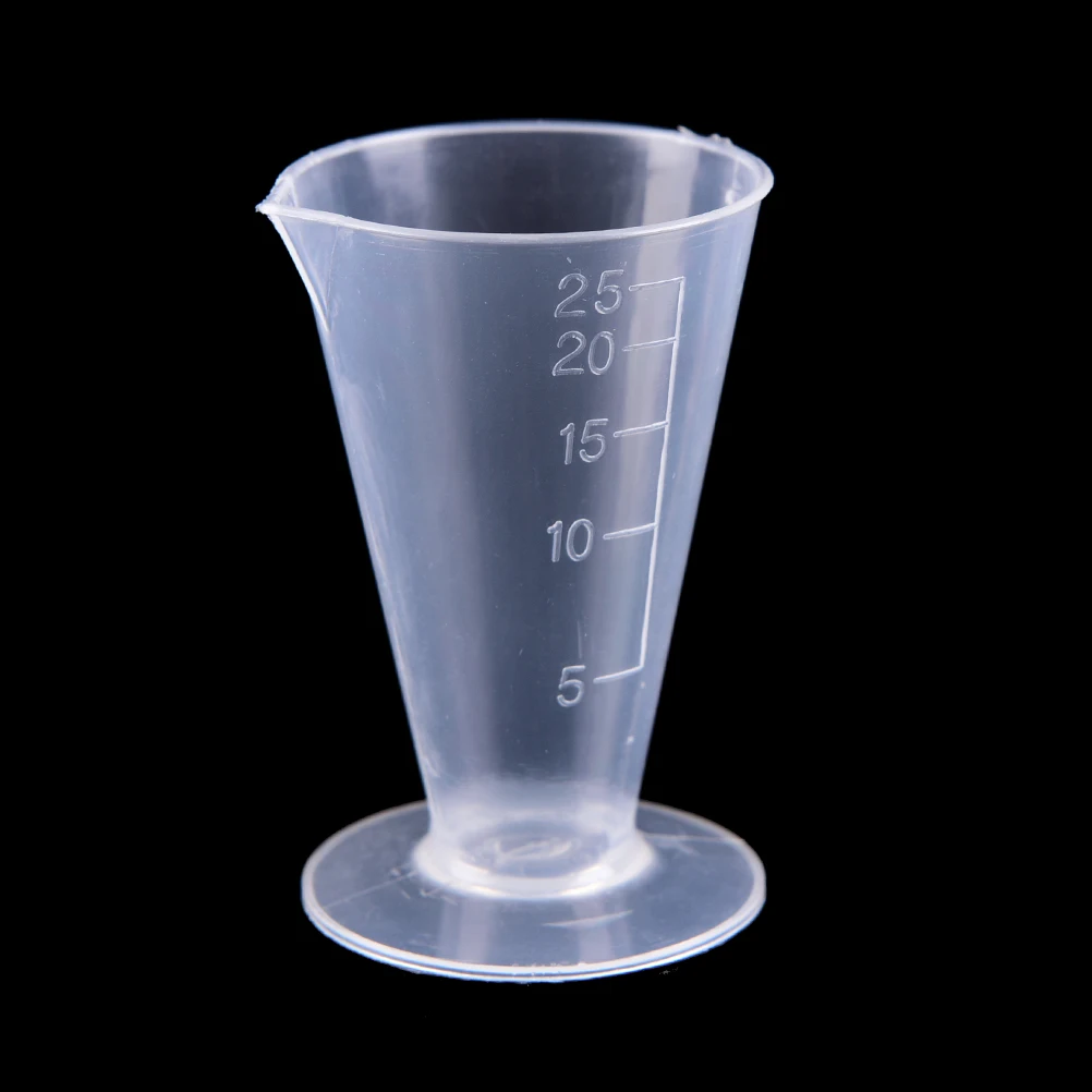 2pcs/lot Plastic Graduated Cylinder 25ml Kitchen Laboratory Measuring