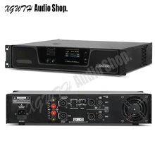 DJ аудио усилитель линейный массив динамиков усилитель мощности с профессиональным ЖК-экраном усилители 1100 Вт+ 1100 Вт