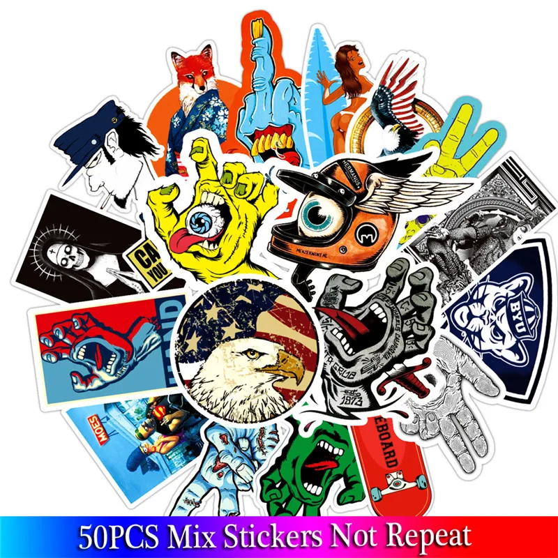 50PCS Pack Fantastic Beasts Stickers Set For Kids Luggage Skateboard Laptop Cartoon Anime Children | Игрушки и хобби