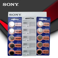 200 шт. sony CR1620 кнопочный Аккумулятор для часов Автомобильный Дистанционный ключ cr 1620 ECR1620 GPCR1620 3v литиевая батарея