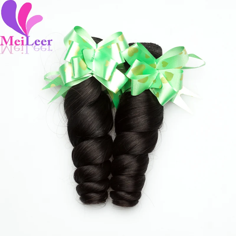 Hot Indian Virgin Hair Loose Wave Human Hair Weaves One Bundle Per Lot 50g/Piece #1B Loose Wave Wholesale Mixed 8-30 inches