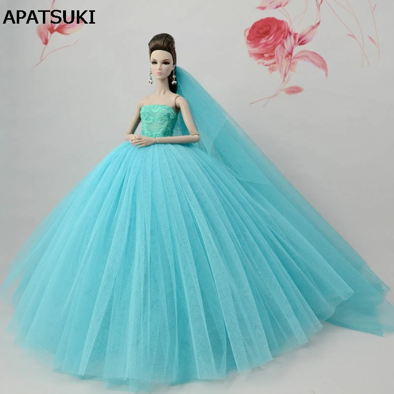 blue doll dress