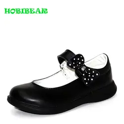 HOBIBEAR/обувь под платье для маленьких девочек, черная детская обувь для вечеринок, нескользящая Свадебная обувь для принцессы, новая детская