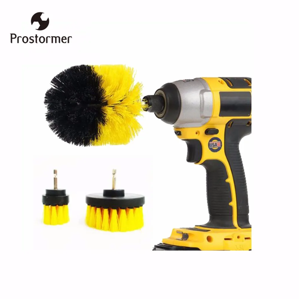 

Prostormer 3Pcs/Set Electric Drill Brush Cleaner Power Tools Accessoires Brushes For Floor/Car Wheel/Bath/Tile brush