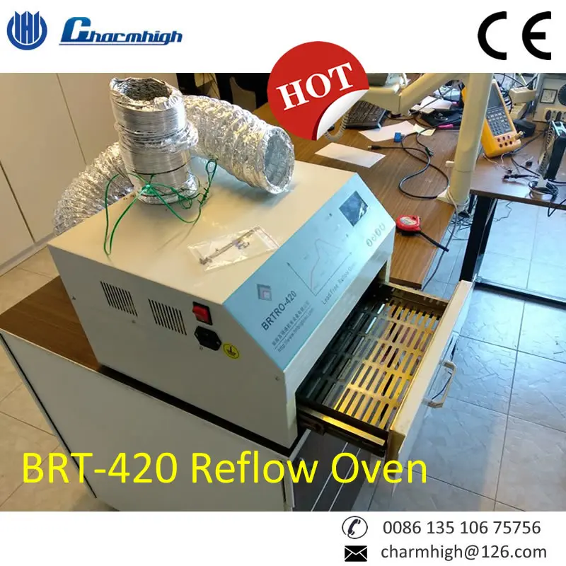 Производственная линия SMT: 3040 Трафаретный принтер + CHMT48VB Pick and Place machine