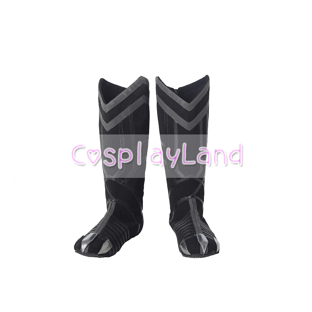 Cosplay&Ware [4]Black Panther Cosplay Costume Men Carnival Halloween Adult Suit Custom Made -Cosplay&Ware anime Shop
