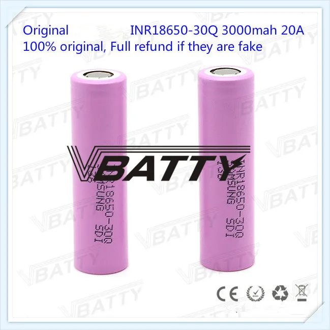 INR18650 30Q 3000mah 20A 01