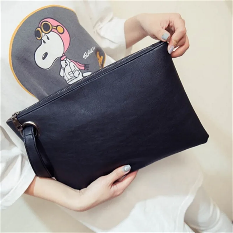 

Simple Fashion Solid Women Clutch Bag Leather Large Capacity Lady Dating Handbags Party Bag Evening Bag Capture Beautiful Women