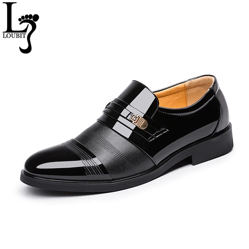 

2019 Summer Men Patent Leather Dress Shoes Men's Business Shoes Italian Style Fashion Men Shoes Male Footwear 38-47