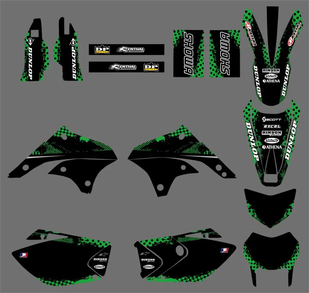 Набор наклеек для мотоциклов Kawasaki KLX450 KLX 450 2008 2009 2010 2011 2012|Наклейки и стикеры| |