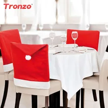 

2016 New Christmas Chair Cover Red Hat Christmas Decorations For Home Chair Xmas Cap Adornos Navidad 2016