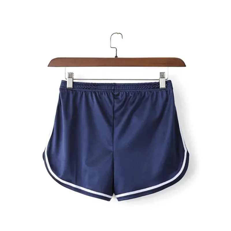 

2019 Women's Casual Elastic Waist Summer Short Feminino Glossy Shorts Pantalones Cortos Mujer Shorts Women