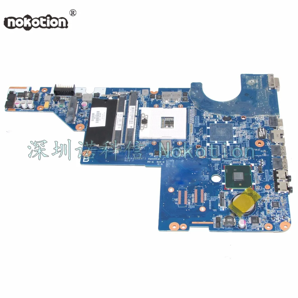 NOKOTION 595184-001 DA0AX1MB6H1 материнская плата для ноутбука hp Pavilion G42 G62 серии s989 HM55 материнская плата работает