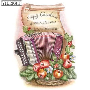 

5D DIY Full Square Diamond Painting Cross Stitch Musical instrument 3D Diamond Embroidery Rhinestone Mosaic Home Decoration HYY