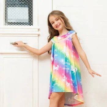 Rainbow Unicorn Princess Dress