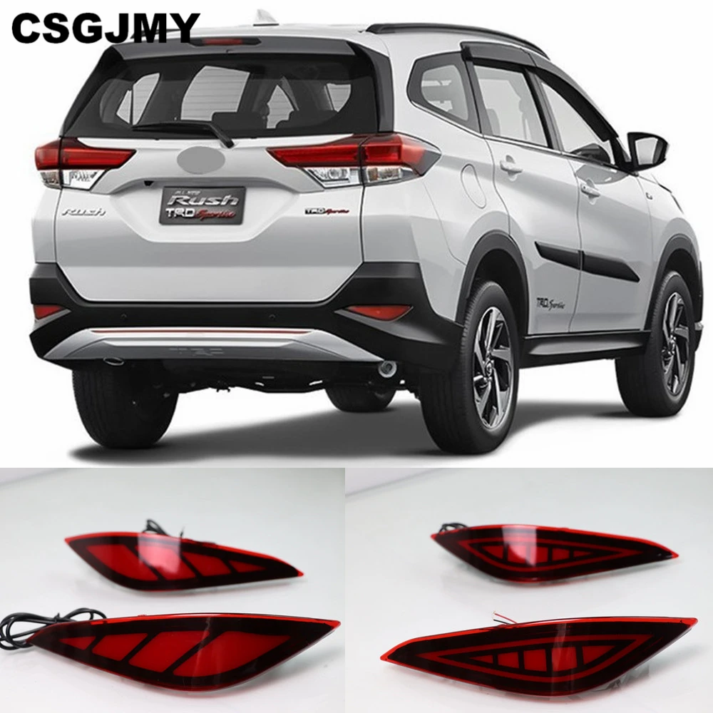 CSGJMY 2 шт мульти функции Автомобильный светодиодный для Toyota Раш 2018 2019 задний