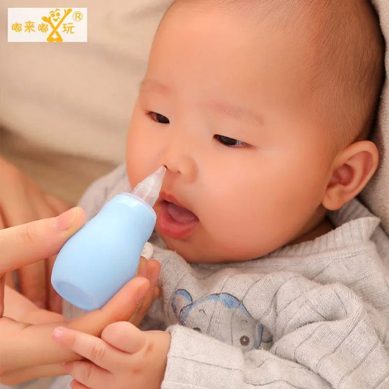 

Baby Nose Device Newborn Baby Young Children Suck The Nose Clean Sucker Tweezers Clean Up a Group Airpump Type Safety
