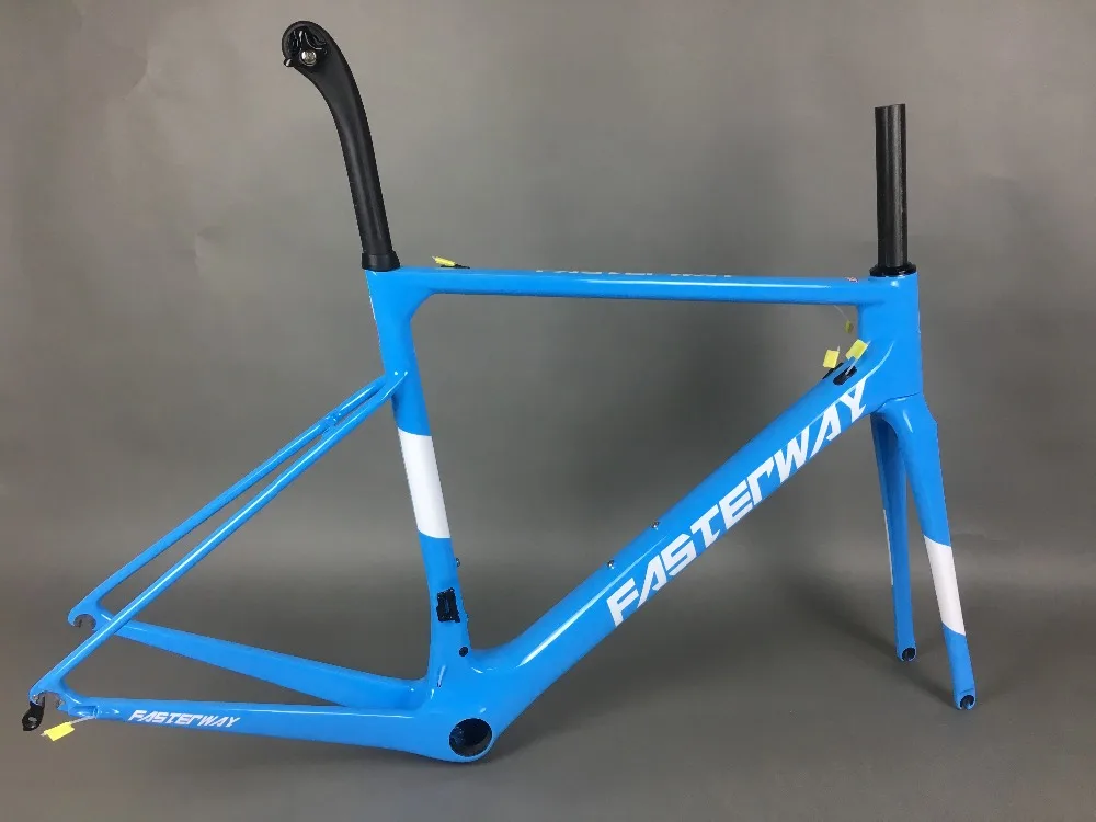 Top 2019 design super light FASTERWAY classic carbon road frameset D Brake carbon bike frame:Frameset+Seatpost+Fork+Clamp+Headset 71