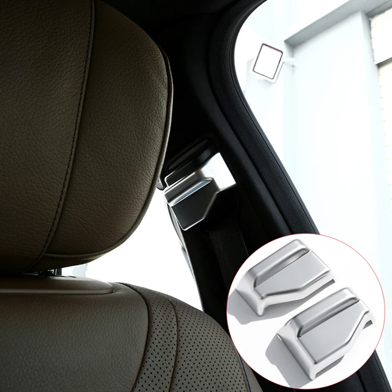 Matte Chrome Seat Safety Belt Cover Trim For Mercedes Benz E Class W212