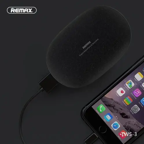 Remax TWS 3 беспроводная гарнитура Bluetooth наушники близнецы с зарядным боксом 2000 мАч