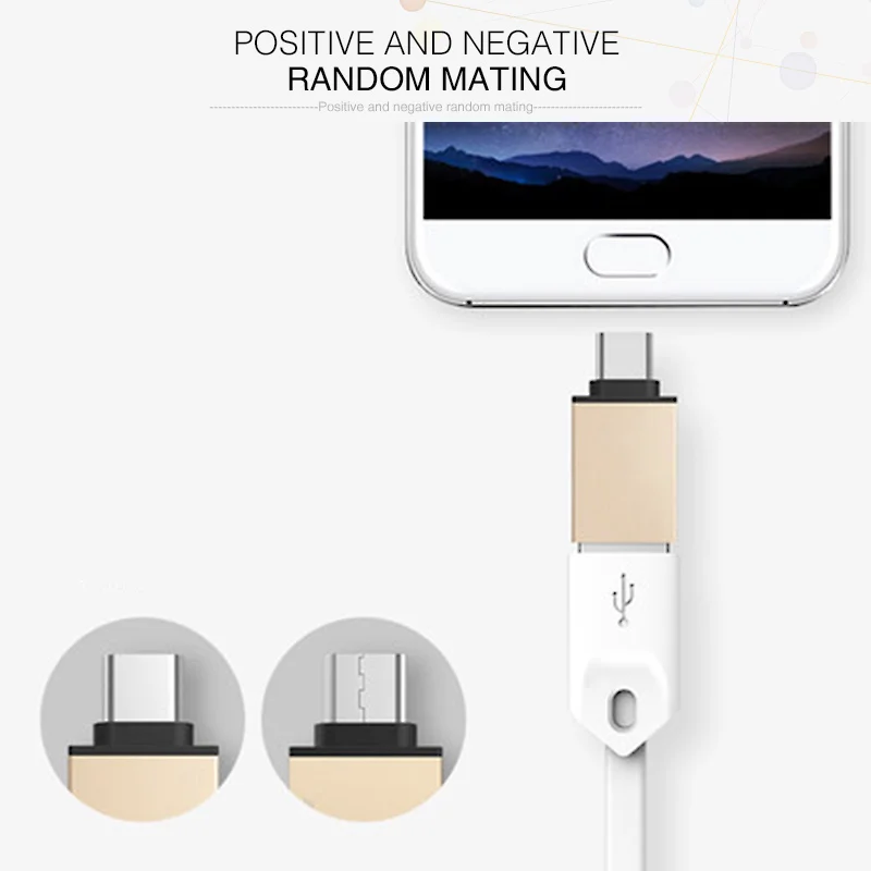 Elough USB Type C USB 3.1 OTG for Xiaomi MI4C Huawei P9 Honor 8 Nexus 6p USB Type C OTG Adapter Data Sync Charging Type-C USB-C (5)